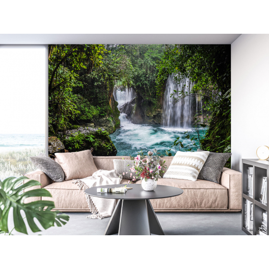 Papel pintado panorámico - Cascadas