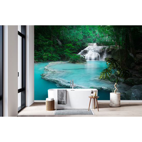 Papel pintado panorámico - Cascadas