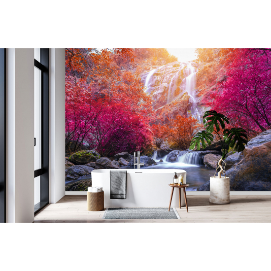 Papel pintado panorámico - Cascadas