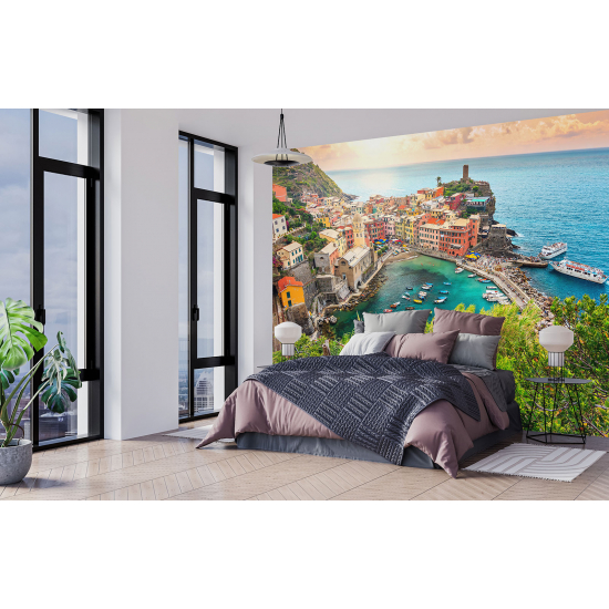 Papel pintado panorámico - Cinque Terre Italia
