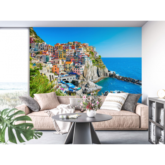 Papel pintado panorámico - Cinque Terre Italia