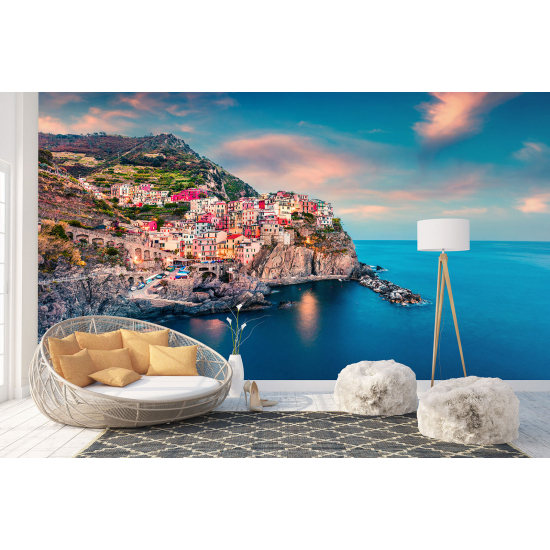Papel pintado panorámico - Cinque Terre Italia