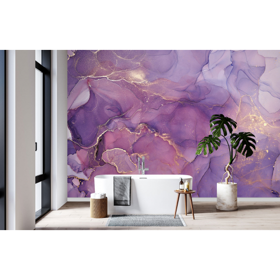 Papel pintado panorámico - Efecto marmoleado
