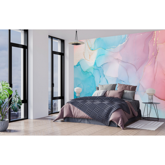 Papel pintado panorámico - Efecto marmoleado