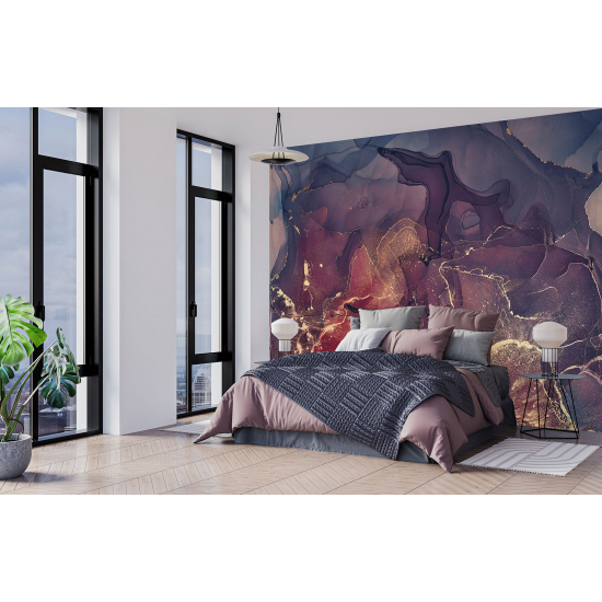 Papel pintado panorámico - Efecto marmoleado