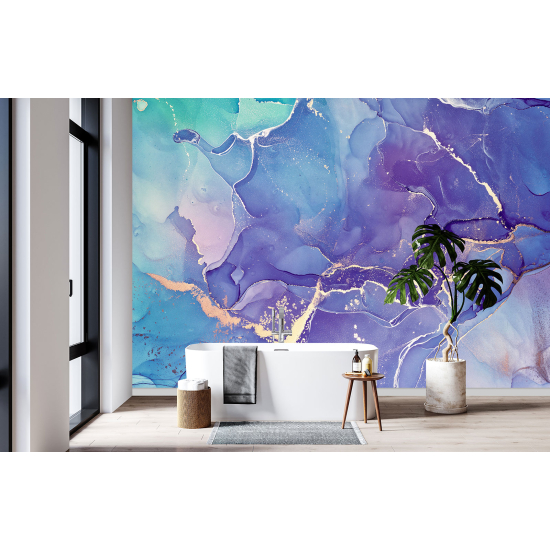 Papel pintado panorámico - Efecto marmoleado