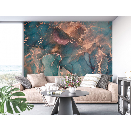 Papel pintado panorámico - Efecto marmoleado