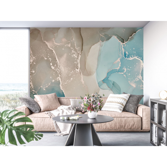 Papel pintado panorámico - Efecto marmoleado