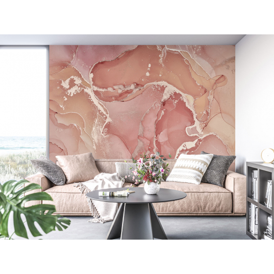 Papel pintado panorámico - Efecto marmoleado