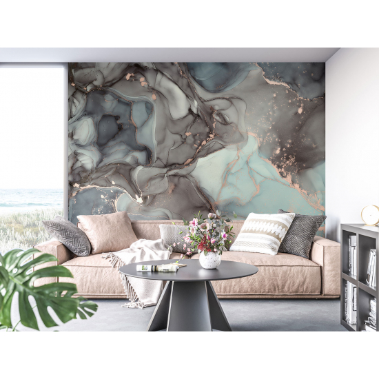 Papel pintado panorámico - Efecto marmoleado