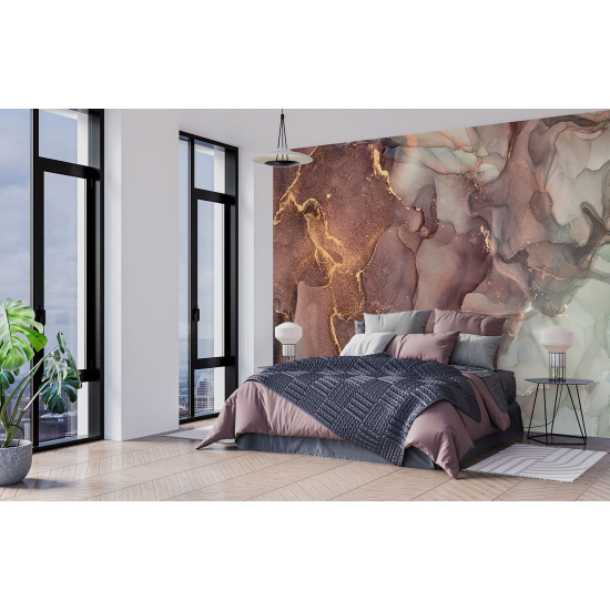 Papel pintado panorámico - Efecto marmoleado