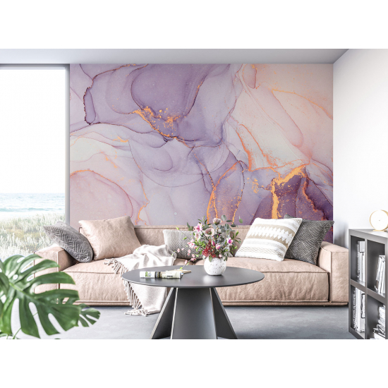 Papel pintado panorámico - Efecto marmoleado