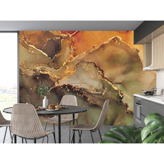 Papel pintado panorámico - Efecto marmoleado