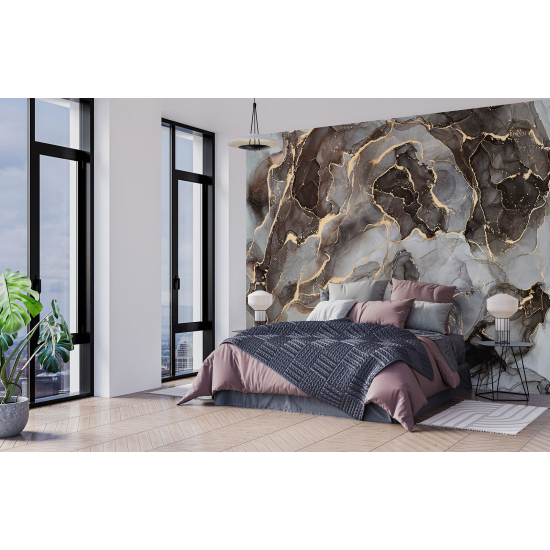 Papel pintado panorámico - Efecto marmoleado