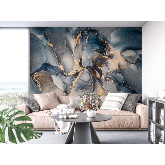 Papel pintado panorámico - Efecto marmoleado
