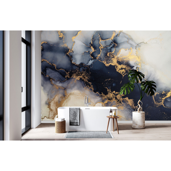 Papel pintado panorámico - Efecto marmoleado