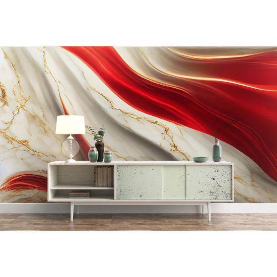 Papel pintado panorámico - Efecto marmoleado