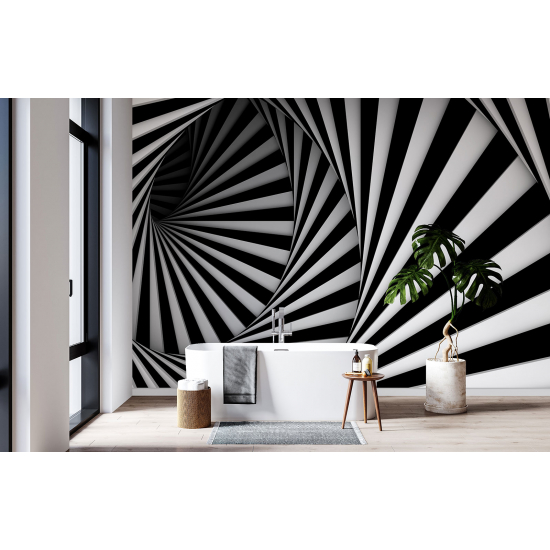 Papel pintado panorámico - Espirales Efecto 3D