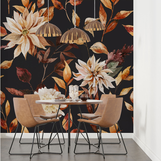Papel pintado panorámico - Flores