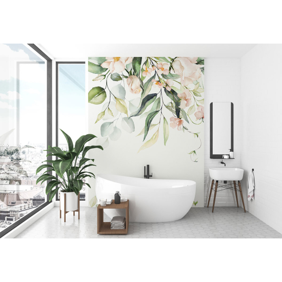 Papel pintado panorámico - Flores