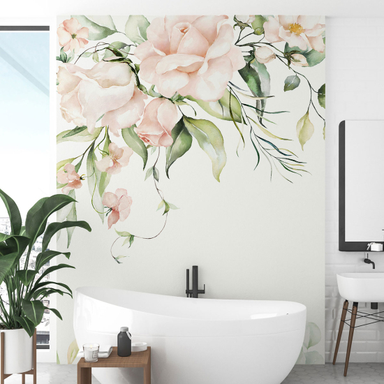 Papel pintado panorámico - Flores