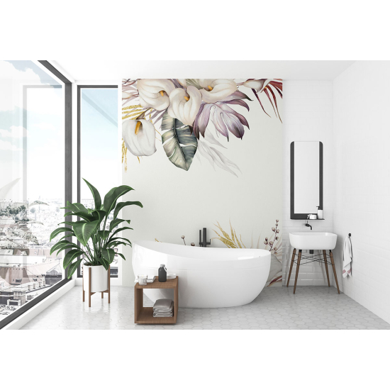 Papel pintado panorámico - Flores