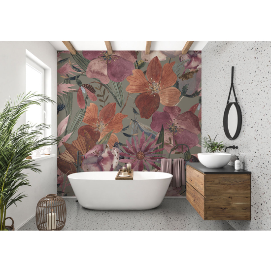 Papel pintado panorámico - Flores