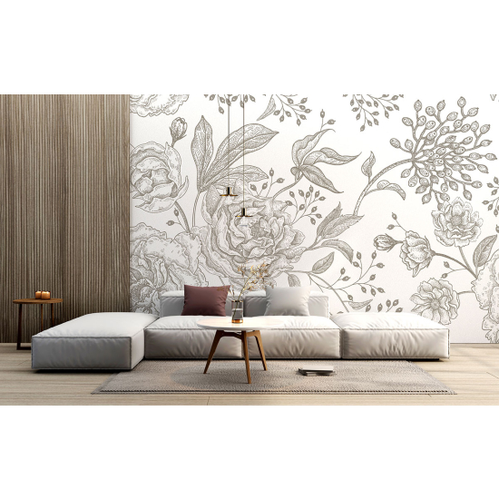 Papel pintado panorámico - Flores