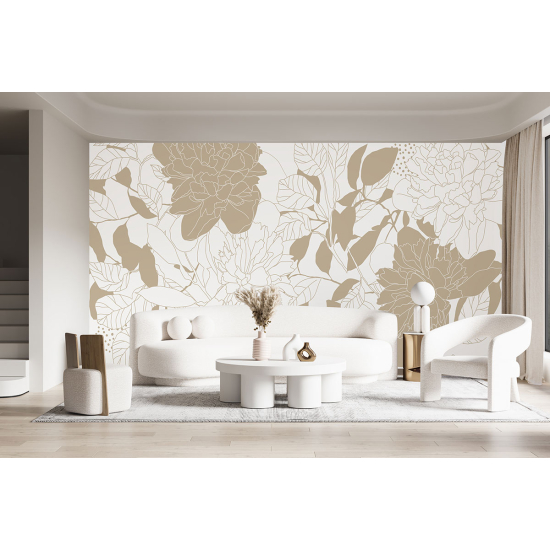 Papel pintado panorámico - Flores