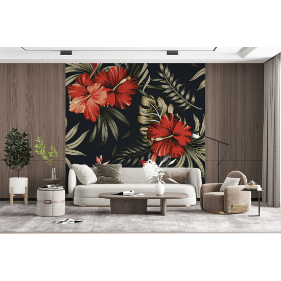 Papel pintado panorámico - Flores