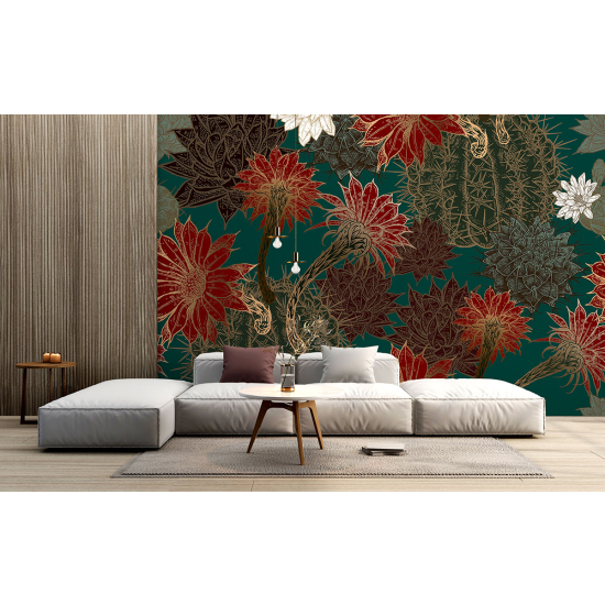Papel pintado panorámico - Flores