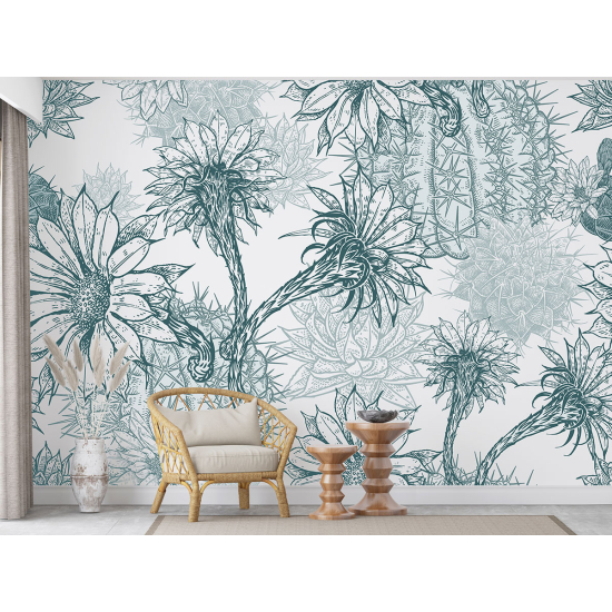 Papel pintado panorámico - Flores
