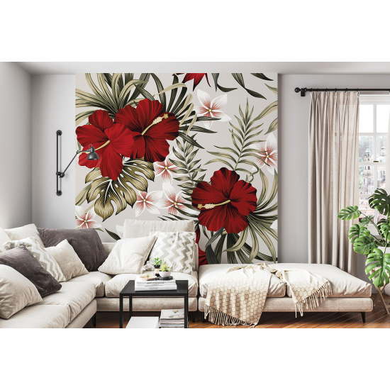 Papel pintado panorámico - Flores