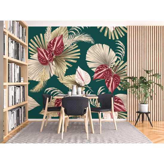 Papel pintado panorámico - Flores