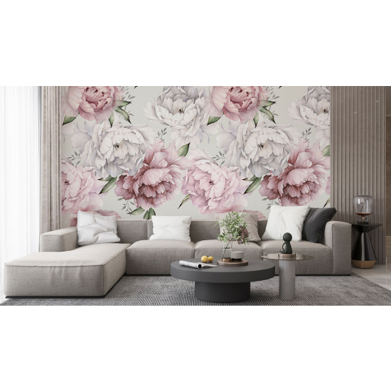 Papel pintado panorámico - Flores