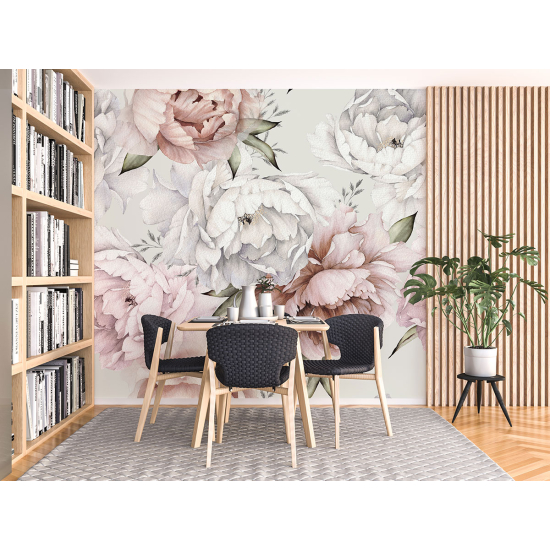Papel pintado panorámico - Flores