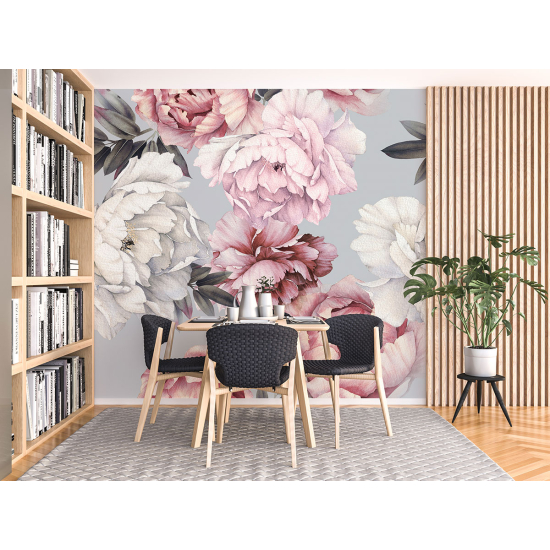 Papel pintado panorámico - Flores