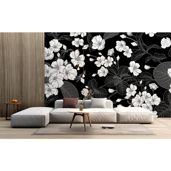 Papel pintado panorámico - Flores