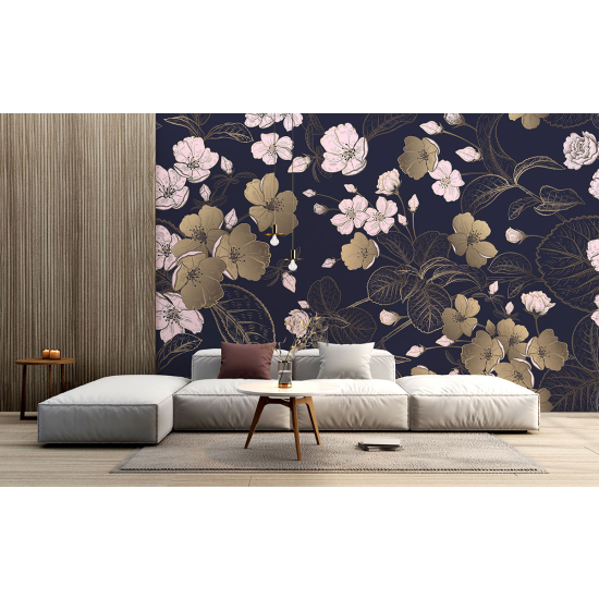 Papel pintado panorámico - Flores