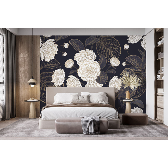 Papel pintado panorámico - Flores