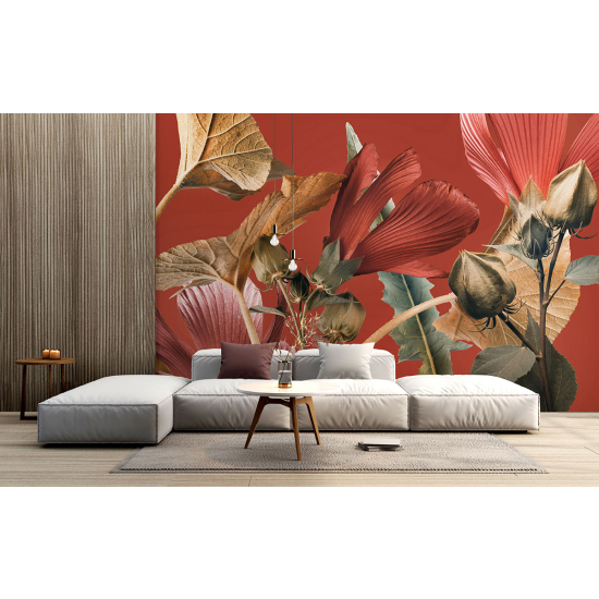 Papel pintado panorámico - Flores