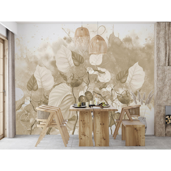 Papel pintado panorámico - Flores