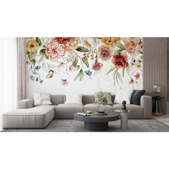 Papel pintado panorámico - Flores