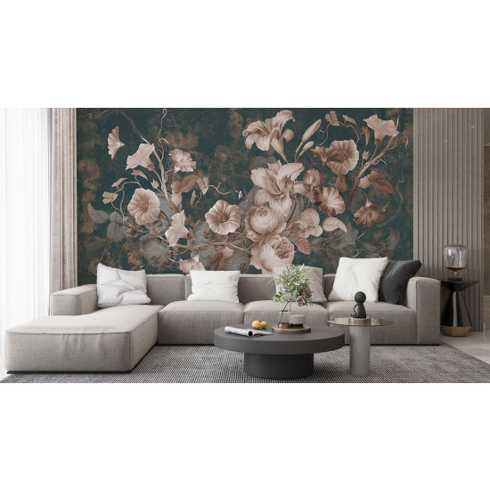 Papel pintado panorámico - Flores
