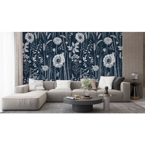 Papel pintado panorámico - Flores