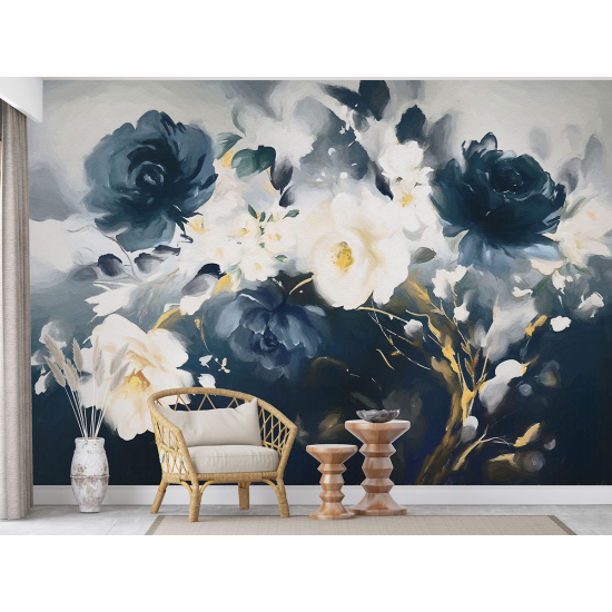 Papel pintado panorámico - Flores