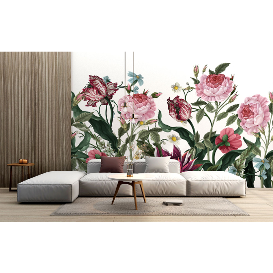 Papel pintado panorámico - Flores