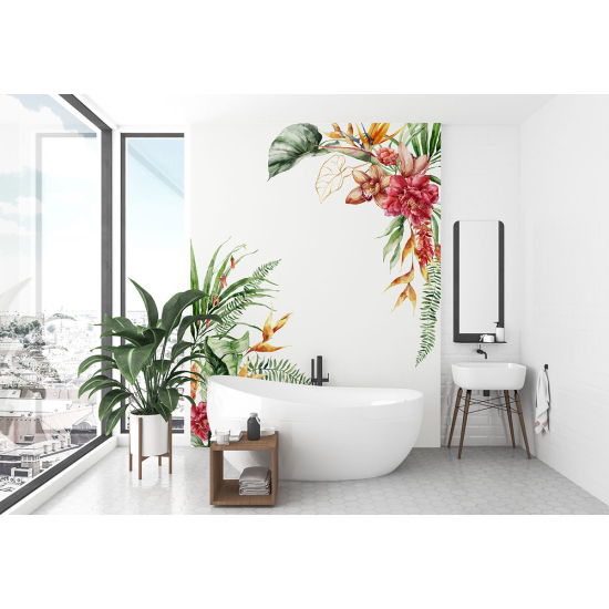 Papel pintado panorámico - Flores