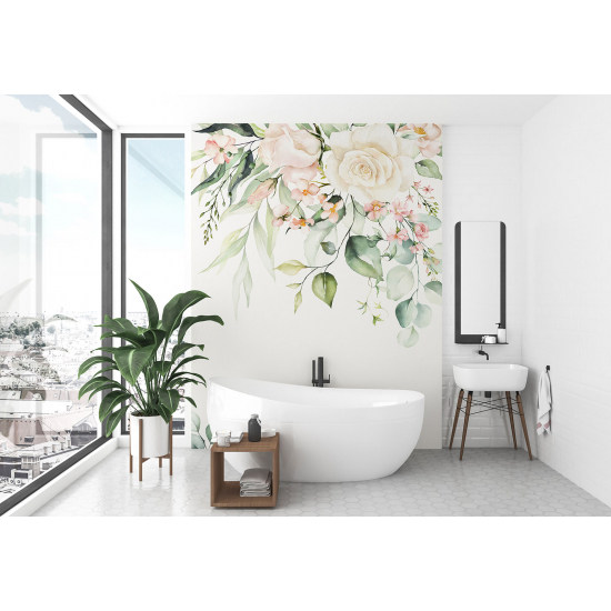 Papel pintado panorámico - Flores