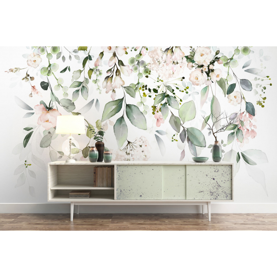 Papel pintado panorámico - Flores